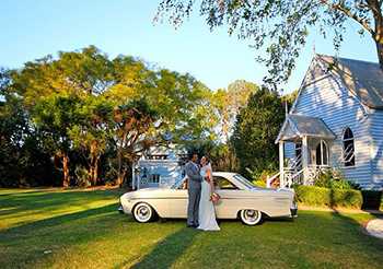 Alinda & Mitch married at The Old Church Mt Tamborine Gold Coast with Marry Me Marilyn